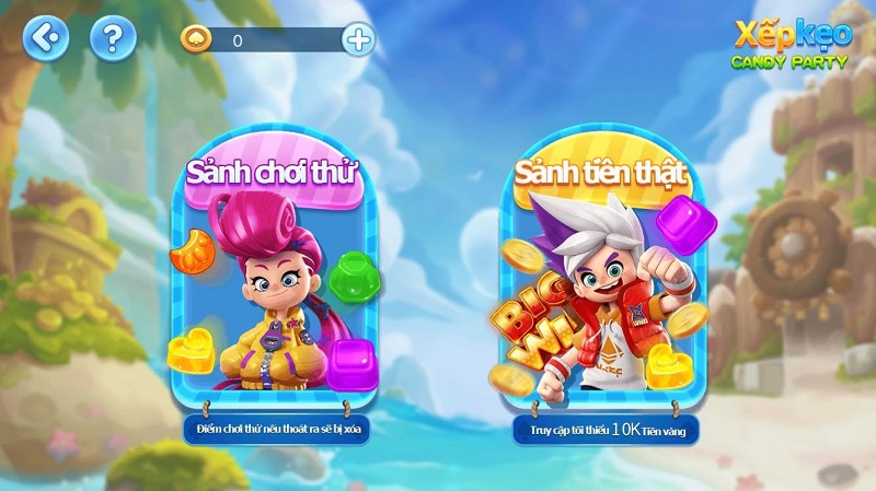 Game xếp kẹo nhận tiền thật chỉ có tại CF68