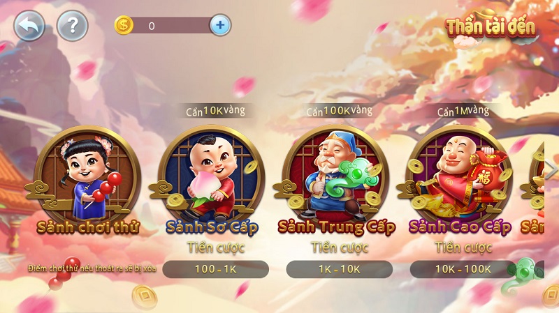 Game Thần Tài Đến của CF68