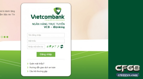 Nạp tiền cf68 qua vietcombank