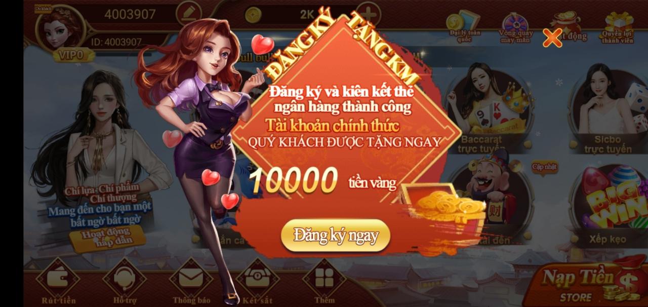 dang ky tai khoan nhan vang mien phi