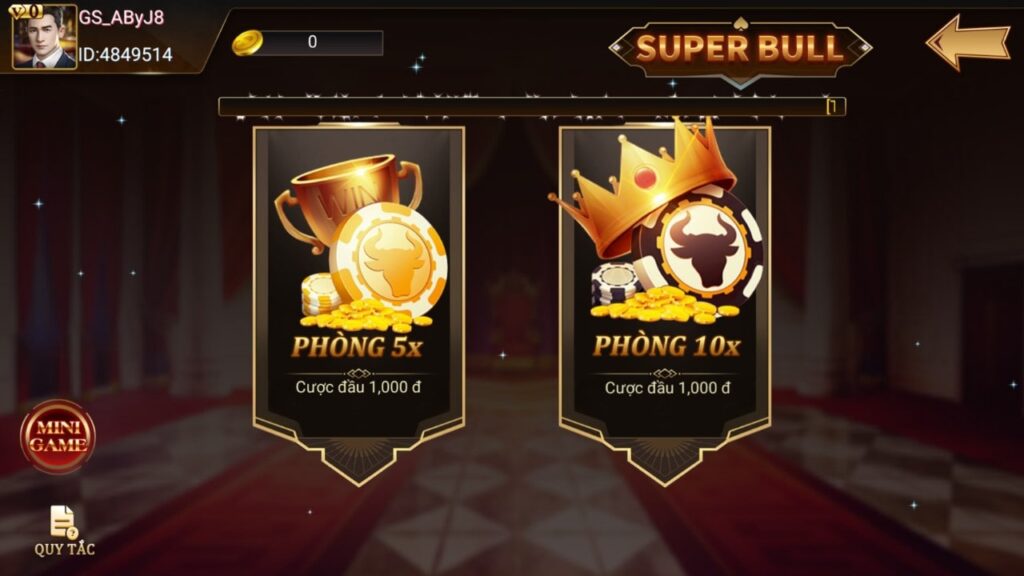 Sảnh game bài Super Bull