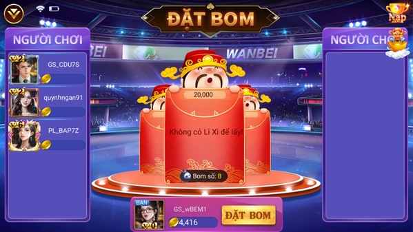 Game đặt bom đổi thưởng