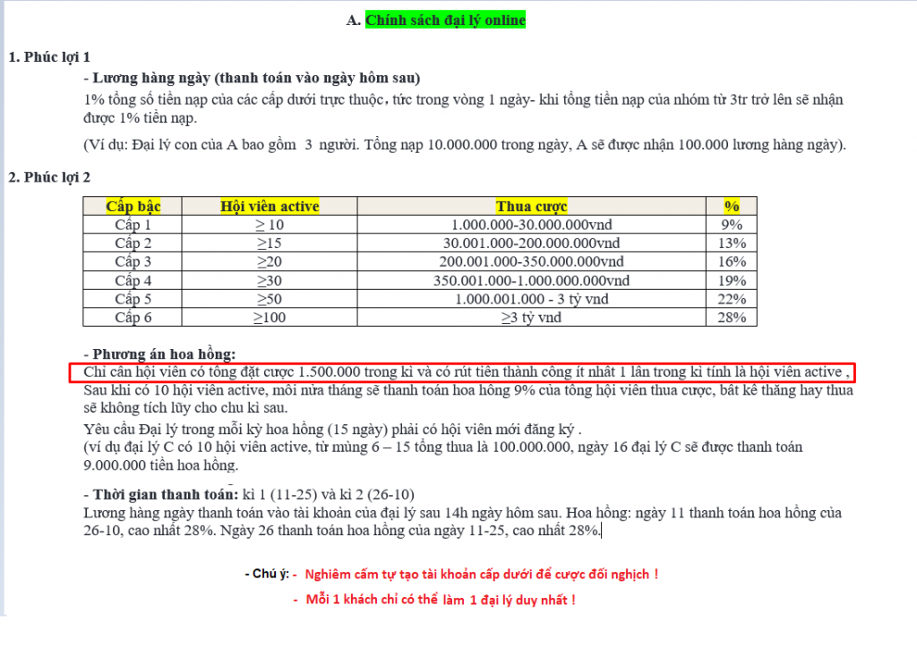 Link Đăng Ký Đại Lý Chính Thức CF68